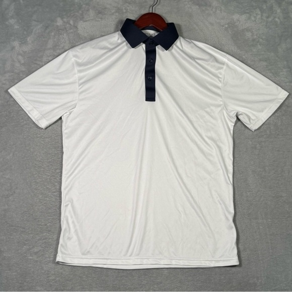Collars & Co. Other - Collars & Co. White Polo Shirt with Navy Accents